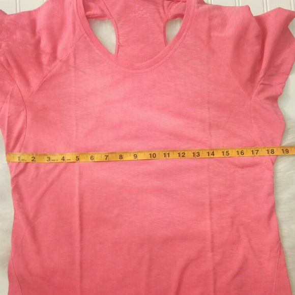 Adidas Women's Contemporary Tee - prime pink DU1321 - Picture 9 of 10